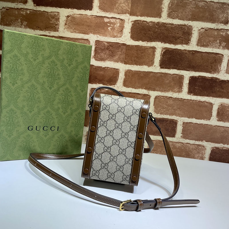 グッチ バッグ 新作 GUCCI ホースビット 1955 ミニバッグ 625615 92TCG 8563 ベージュ/ブラウン グッチ ホースビット 人気 - 画像 (9)
