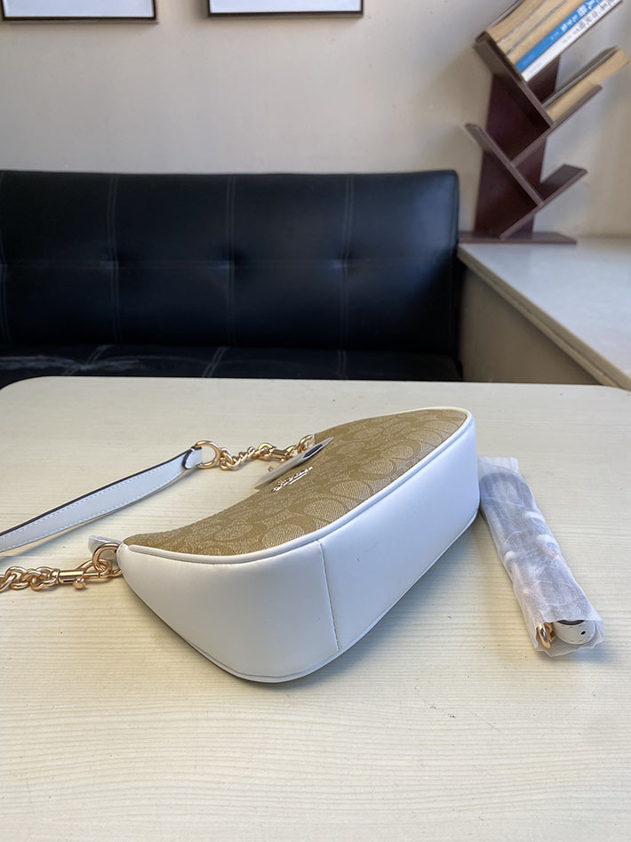最高級 コーチバッグコピー テリ ショルダー バッグ シグネチャー キャンバス CA548 IMXDM サンド/チョーク ゴールド金具 コーチ ショルダーバッグ 小さめ - 画像 (6)
