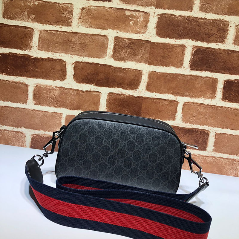 グッチ バッグ 新作 GUCCI メンズ GGスプリーム キャンバス クロスボディバッグ 574886 K5RLN 1095 ブラック/グレー グッチ バッグ メンズ 人気 - 画像 (8)