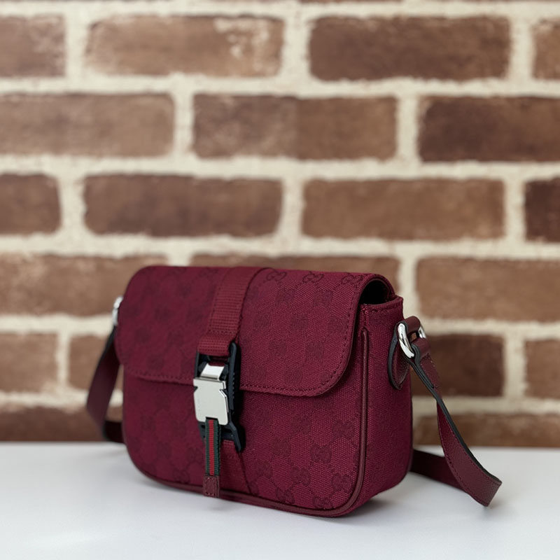 グッチ バッグ 新作 GUCCI GG ミニ クロスボディバッグ 802100 FADUT 6246 ロッソ アンコーラ グッチ ミニバッグ メンズ - 画像 (9)