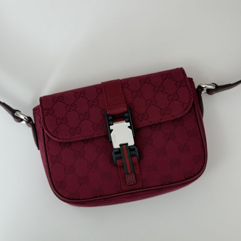 グッチ バッグ 新作 GUCCI GG ミニ クロスボディバッグ 802100 FADUT 6246 ロッソ アンコーラ グッチ ミニバッグ メンズ - 画像 (6)