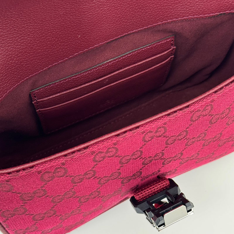 グッチ バッグ 新作 GUCCI GG ミニ クロスボディバッグ 802100 FADUT 6246 ロッソ アンコーラ グッチ ミニバッグ メンズ - 画像 (2)