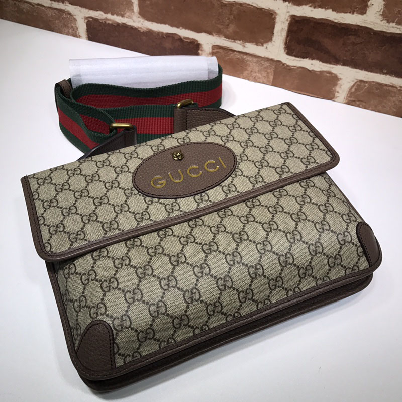 グッチ バッグ 新作 GUCCI GGスプリーム キャットヘッドメッセンジャーバッグ 495654 9C2VT 8745 ベージュ/ブラウン メッセンジャーバッグ メンズ 人気ランキング - 画像 (6)