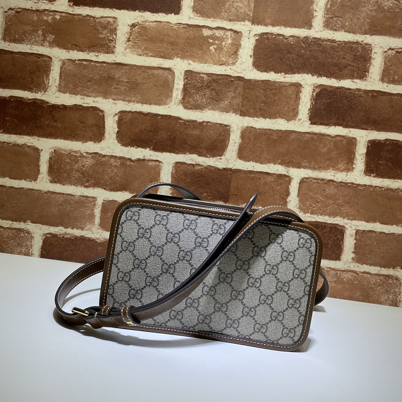 グッチ バッグ 新作 GUCCI インターロッキングG付き ミニバッグ 斜め掛けショルダーバッグ 658572 92TCG 8563 ベージュ/ブラウン メンズバッグ 流行り - 画像 (8)