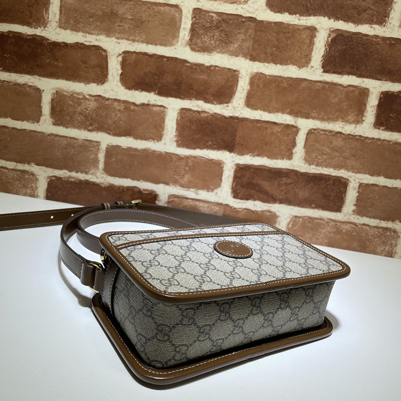 グッチ バッグ 新作 GUCCI インターロッキングG付き ミニバッグ 斜め掛けショルダーバッグ 658572 92TCG 8563 ベージュ/ブラウン メンズバッグ 流行り - 画像 (7)