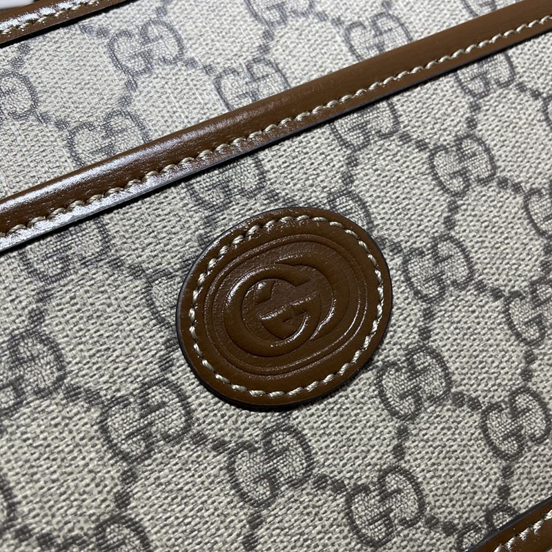 グッチ バッグ 新作 GUCCI インターロッキングG付き ミニバッグ 斜め掛けショルダーバッグ 658572 92TCG 8563 ベージュ/ブラウン メンズバッグ 流行り - 画像 (6)