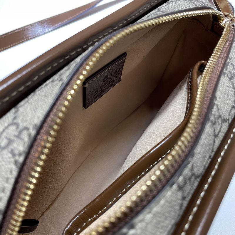 グッチ バッグ 新作 GUCCI インターロッキングG付き ミニバッグ 斜め掛けショルダーバッグ 658572 92TCG 8563 ベージュ/ブラウン メンズバッグ 流行り - 画像 (2)