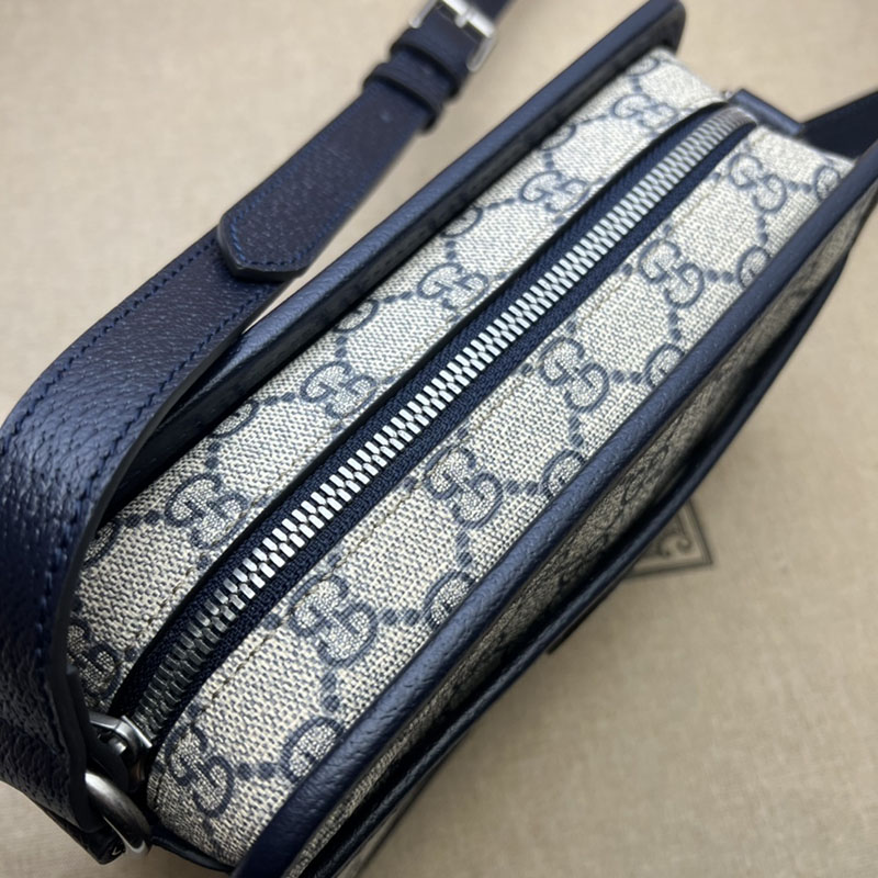 グッチ バッグ 新作 GUCCI インターロッキングG付き ミニバッグ 斜め掛けショルダーバッグ 658572 92TCG 4076 ベージュ/ブルー メンズバッグ 流行り - 画像 (5)