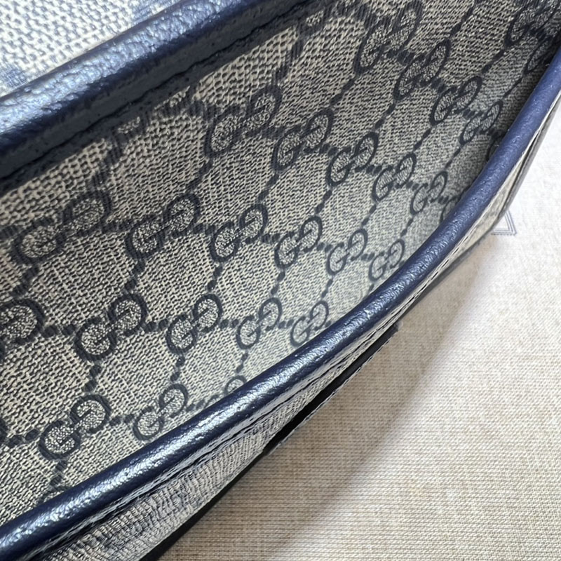 グッチ バッグ 新作 GUCCI インターロッキングG付き ミニバッグ 斜め掛けショルダーバッグ 658572 92TCG 4076 ベージュ/ブルー メンズバッグ 流行り - 画像 (4)