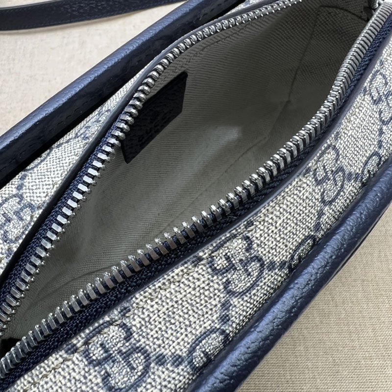 グッチ バッグ 新作 GUCCI インターロッキングG付き ミニバッグ 斜め掛けショルダーバッグ 658572 92TCG 4076 ベージュ/ブルー メンズバッグ 流行り - 画像 (2)