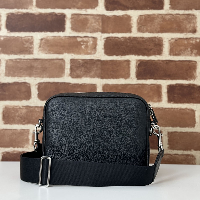 グッチ バッグ 新作 GUCCI ウェブ ストライプ付き スモール クロスボディバッグ 816751 AAEF6 1042 ブラック グッチ ショルダーバッグ メンズ - 画像 (8)