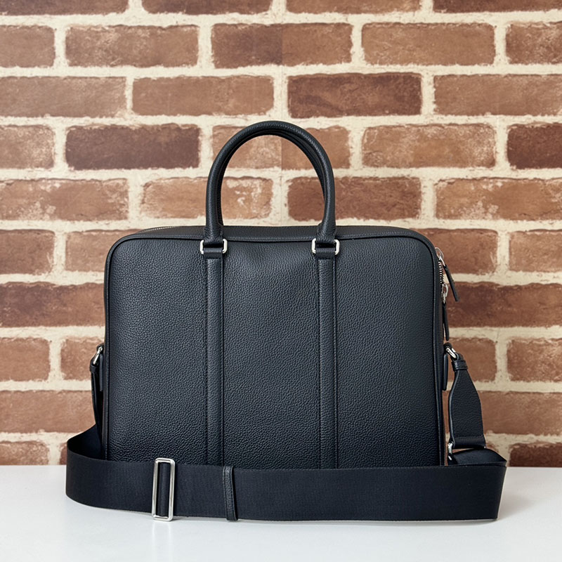 グッチ バッグ 新作 GUCCI MEDIUM BRIEFCASE WITH WEB 816757 AAEF6 1042 ブラック グッチ ビジネスバッグ メンズ - 画像 (5)