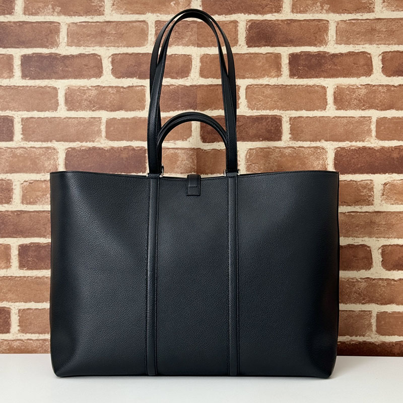 グッチ バッグ 新作 GUCCI ウェブ ストライプ付き ラージ トートバッグ 816753 AAEF6 1042 ブラック トート グッチ バッグ メンズ - 画像 (5)