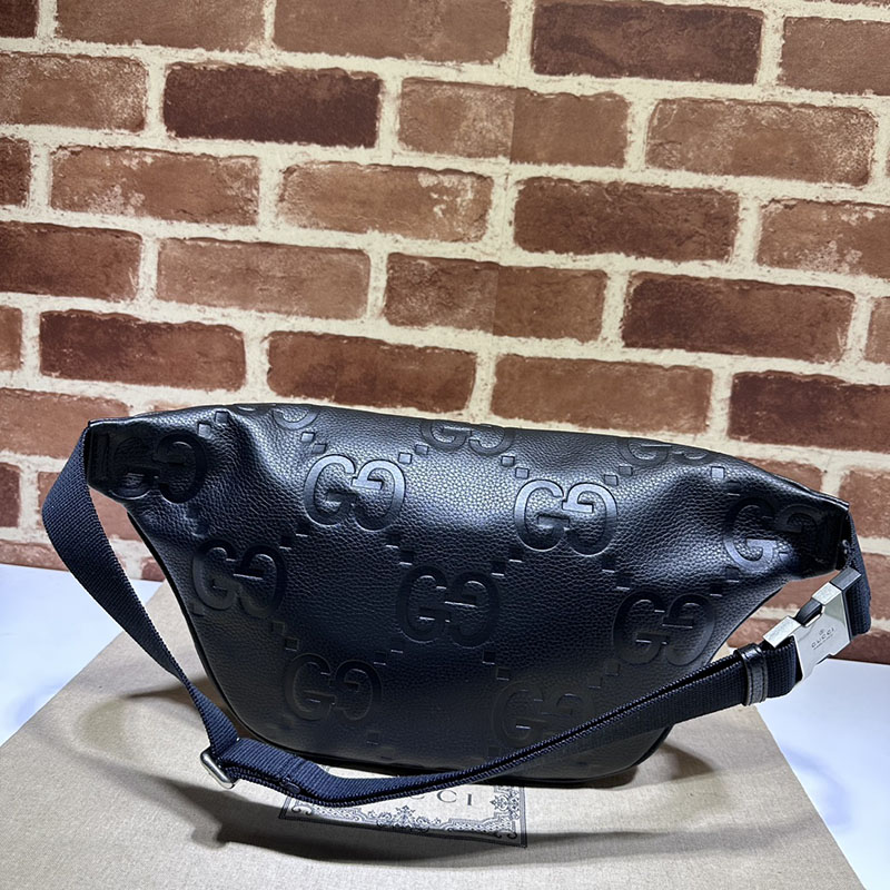 グッチ バッグ 新作 GUCCI ジャンボGG ベルトバッグ 645093 AABY7 1000 ブラック グッチ ボディバッグ メンズ - 画像 (8)
