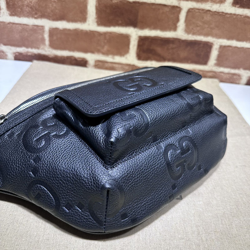 グッチ バッグ 新作 GUCCI ジャンボGG ベルトバッグ 645093 AABY7 1000 ブラック グッチ ボディバッグ メンズ - 画像 (7)