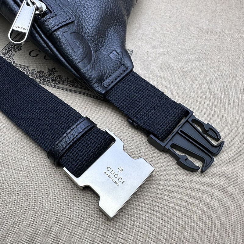 グッチ バッグ 新作 GUCCI ジャンボGG ベルトバッグ 645093 AABY7 1000 ブラック グッチ ボディバッグ メンズ - 画像 (4)