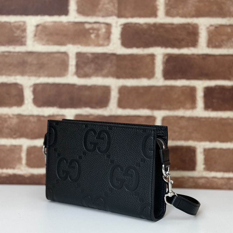 グッチ バッグ 新作 GUCCI ジャンボGG ミニバッグ 795240 AABY0 1000 ブラック グッチ ミニバッグ アウトレット - 画像 (6)