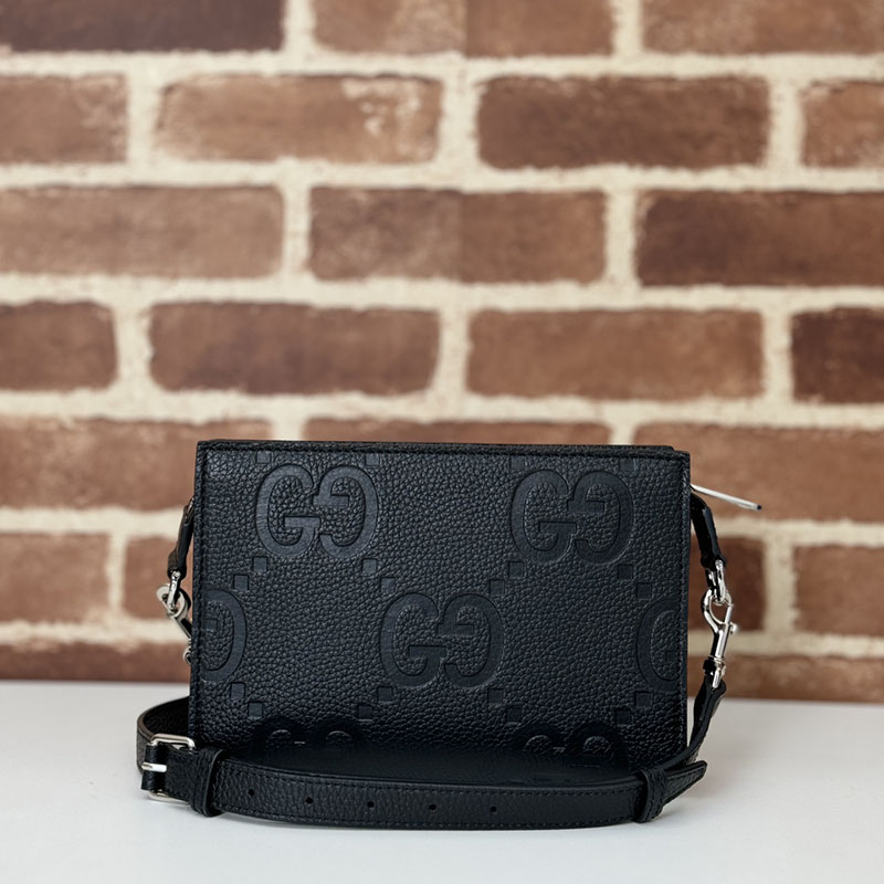グッチ バッグ 新作 GUCCI ジャンボGG ミニバッグ 795240 AABY0 1000 ブラック グッチ ミニバッグ アウトレット - 画像 (5)