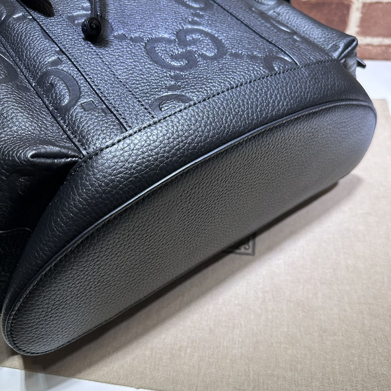 グッチ バッグ 新作 GUCCI メンズ ジャンボGG バックパック 625770 AABZF 1000 ブラック グッチ バックパック メンズ - 画像 (7)
