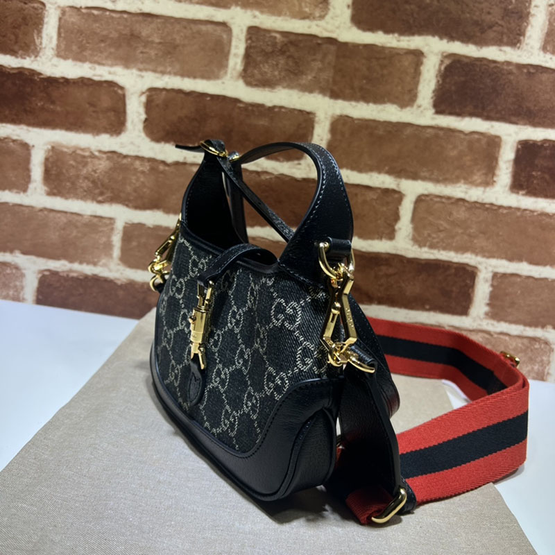 グッチ バッグ 新作 GUCCI GGジャッキー1961ミニショルダーバッグ 685127 UN3AG 1294 ブラック/グレー グッチ ジャッキー 使い勝手 - 画像 (9)