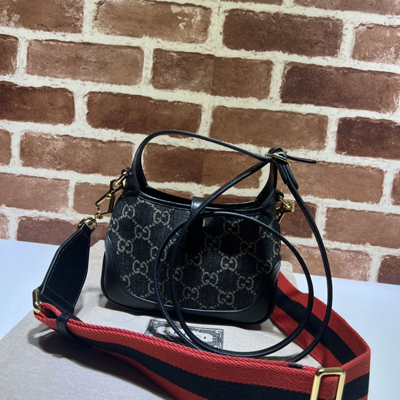 グッチ バッグ 新作 GUCCI GGジャッキー1961ミニショルダーバッグ 685127 UN3AG 1294 ブラック/グレー グッチ ジャッキー 使い勝手 - 画像 (8)
