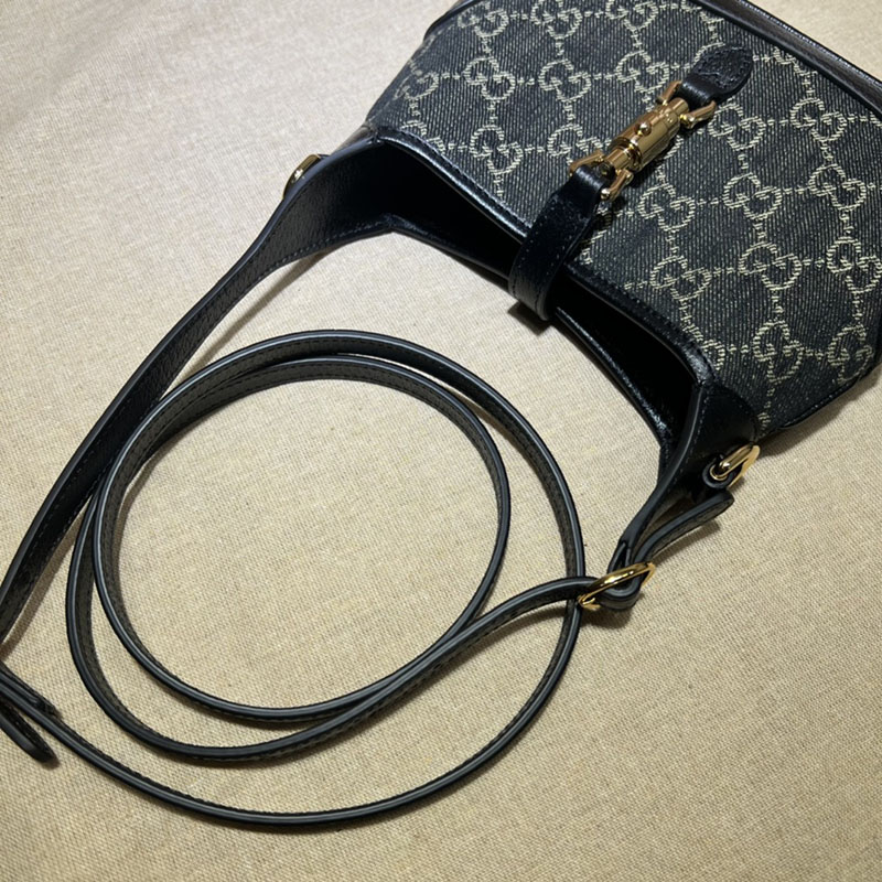 グッチ バッグ 新作 GUCCI GGジャッキー1961ミニショルダーバッグ 685127 UN3AG 1294 ブラック/グレー グッチ ジャッキー 使い勝手 - 画像 (5)