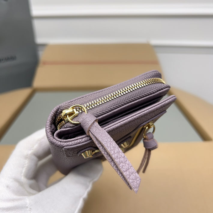 最高級 バレンシアガ財布コピー 二つ折り財布 クラシック 310699D940G5306 ライトパープル ゴールド金具 バレンシアガ財布 二つ折り人気 - 画像 (7)