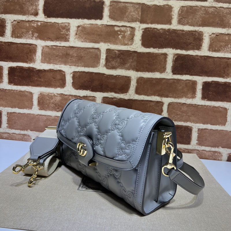 グッチ バッグ 新作 GUCCI GG MATELASSÉ SMALL SHOULDER BAG 724529 UM8HG 4946 ライトブルー ブランドバッグ アウトレット - 画像 (9)
