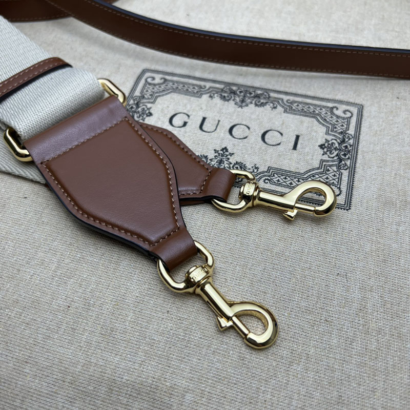 グッチ バッグ 新作 GUCCI GG MATELASSÉ SMALL SHOULDER BAG 724529 UM8HG 2535 ブラウン ブランドバッグ アウトレット - 画像 (3)