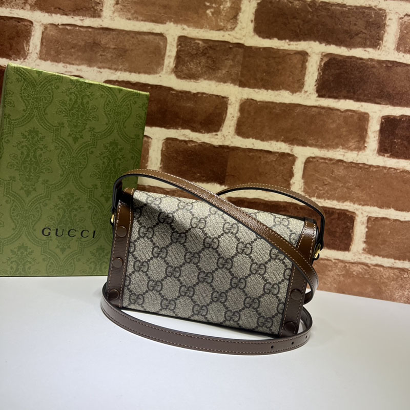 グッチ バッグ 新作 GUCCI グッチ ホースビット 1955 ミニバッグ 699296 92TCG 8563 ベージュ/ブラウン ブランドバッグ アウトレット 激安 - 画像 (8)
