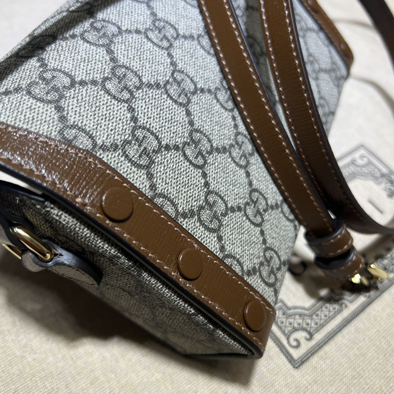 グッチ バッグ 新作 GUCCI グッチ ホースビット 1955 ミニバッグ 699296 92TCG 8563 ベージュ/ブラウン ブランドバッグ アウトレット 激安 - 画像 (3)