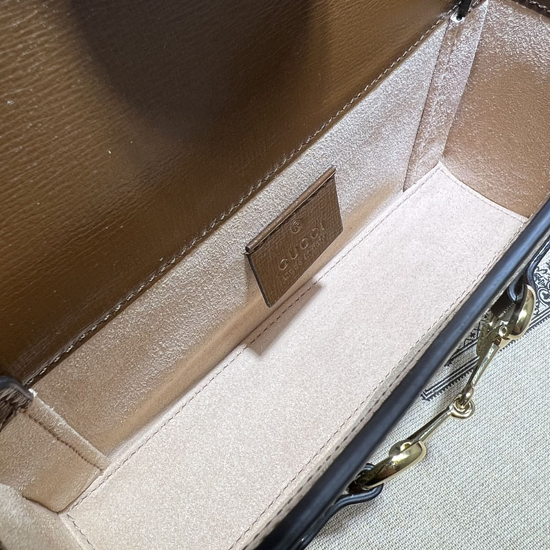 グッチ バッグ 新作 GUCCI グッチ ホースビット 1955 ミニバッグ 699296 92TCG 8563 ベージュ/ブラウン ブランドバッグ アウトレット 激安 - 画像 (2)