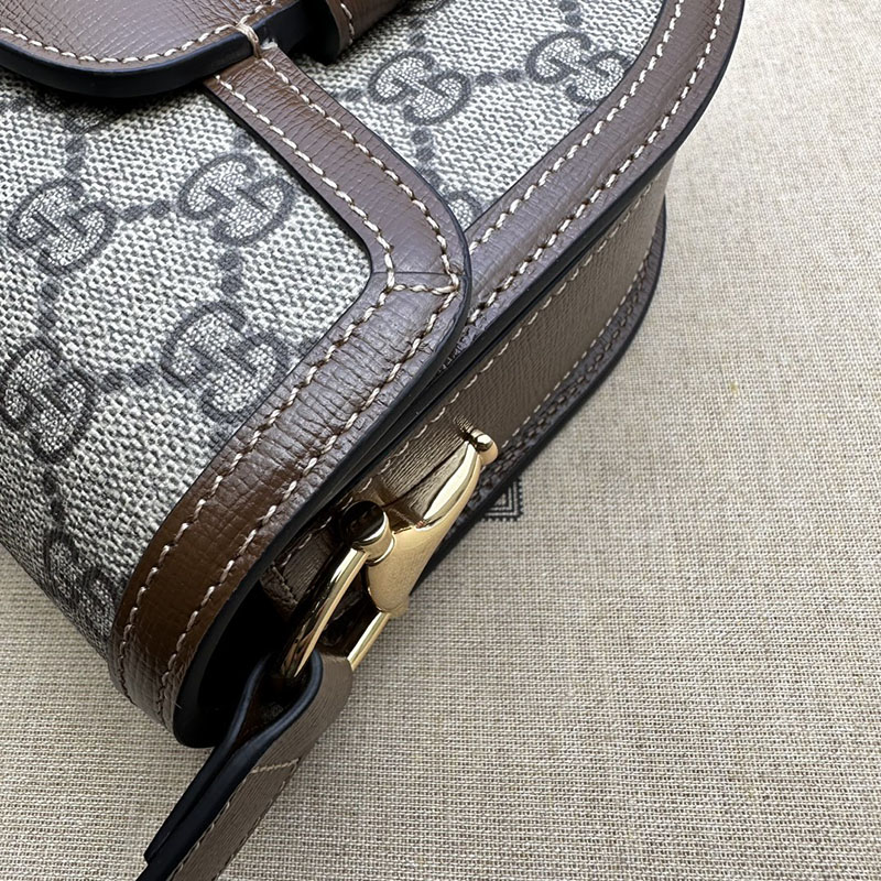 グッチ バッグ 新作 GUCCI グッチ ホースビット 1955 ミニ ラウンドバッグ 760191 92TCG 8563 ベージュ/ブラウン 激安 ブランド 通販 - 画像 (5)