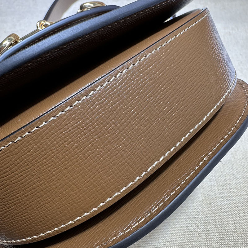 グッチ バッグ 新作 GUCCI グッチ ホースビット 1955 ミニ ラウンドバッグ 760191 92TCG 8563 ベージュ/ブラウン 激安 ブランド 通販 - 画像 (3)
