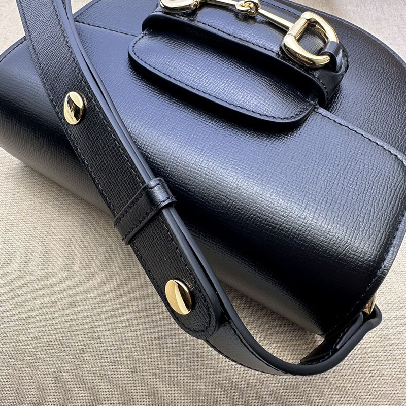 グッチ バッグ 新作 GUCCI グッチ ホースビット 1955 ミニ ラウンドバッグ 760191 1AAQD 1000 ブラック 激安 ブランド 通販 - 画像 (5)