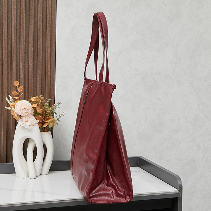 最高級 バレンシアガバッグコピー SHOPPER ガーメント トートバッグ 8116072ABH66034 バーガンディ シルバー金具 バレンシアガ トートバッグ メンズ - 画像 (9)