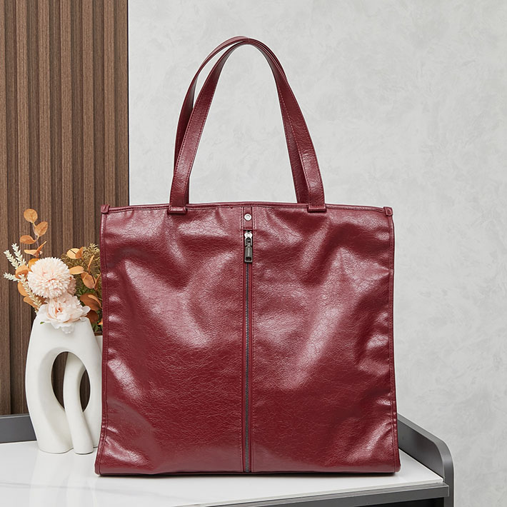 最高級 バレンシアガバッグコピー SHOPPER ガーメント トートバッグ 8116072ABH66034 バーガンディ シルバー金具 バレンシアガ トートバッグ メンズ - 画像 (8)