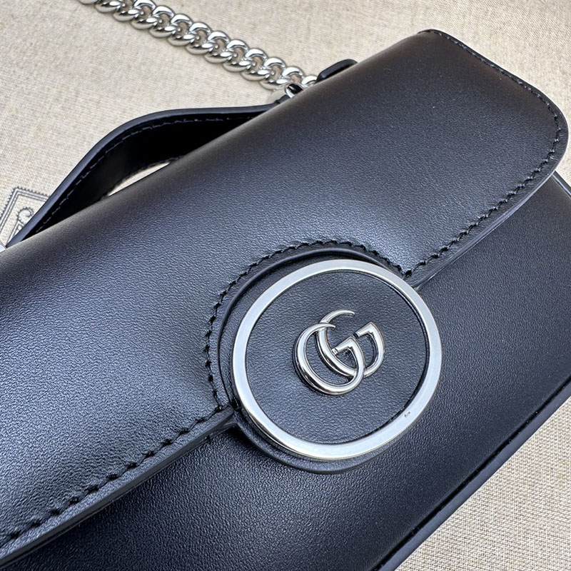 グッチ バッグ 新作 GUCCI グッチ PETITE プティット ミニ ショルダーバッグ 斜め掛け 739722 FACJP 1000 ブラック 海外 旅行 ショルダー バッグ - 画像 (7)