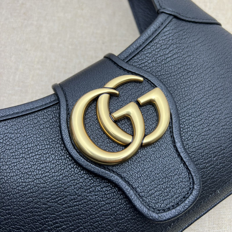 グッチ バッグ 新作 GUCCI アフロディーテ ミディアム レザー 2WAYハンドバッグ 735106 AAA9F 1000 ブラック レザー タッチ スクエア ショルダー バッグ - 画像 (6)