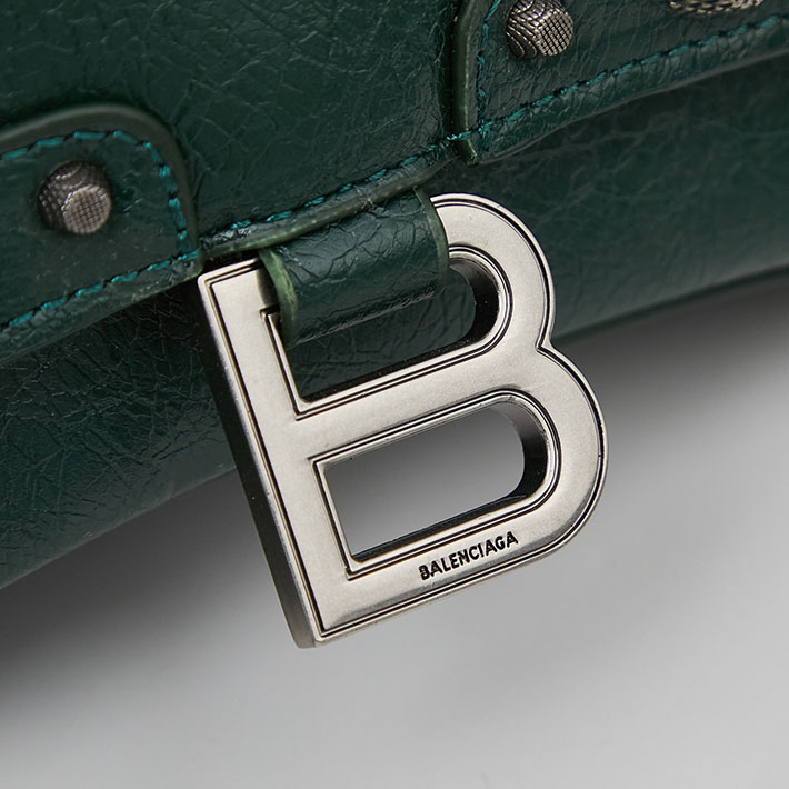 最高級 バレンシアガバッグコピー ショルダーバッグ LE CAGOLE XS Flap Bag 719082210KR3614 グリーン シルバー金具 バレンシアガ シティ 芸能人 - 画像 (6)