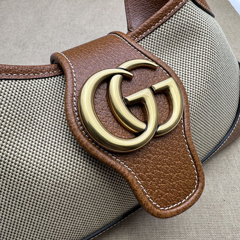 グッチ バッグ 新作 GUCCI アフロディーテ ミディアム レザー 2WAYハンドバッグ 735106 AAA9F 2535 ブラウン レザー タッチ スクエア ショルダー バッグ - 画像 (6)