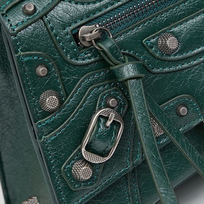 最高級 バレンシアガバッグコピー ショルダーバッグ LE CAGOLE XS Flap Bag 719082210KR3614 グリーン シルバー金具 バレンシアガ シティ 芸能人 - 画像 (5)