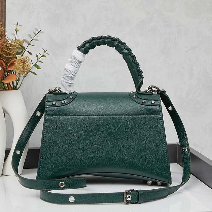 最高級 バレンシアガバッグコピー HOURGLASS X LE CAGOLE ミディアム ハンド 7815852AAY13614 グリーン シルバー金具 バレンシアガ バッグ 芸能人 - 画像 (8)
