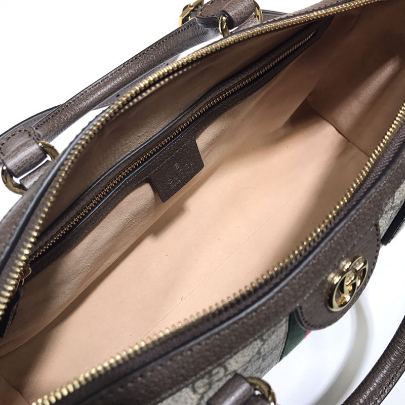 グッチ バッグ 新作 GUCCI オフィディア GGスプリーム 2WAYハンドバッグ 524532 K05NB 8745 ベージュ/ブラウン 海外 旅行 機内 持ち込み バッグ おすすめ - 画像 (2)