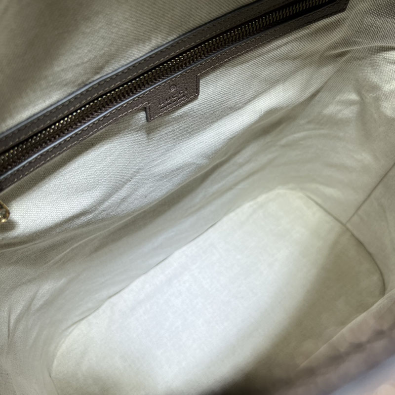 グッチ バッグ 新作 GUCCI オフィディア スモール ボーリング トート 2way 724654 9C2ST 8746 ベージュ/ブラウン 海外 旅行 機内 持ち込み バッグ おすすめ - 画像 (3)
