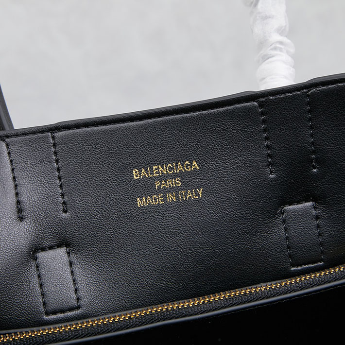 最高級 バレンシアガバッグコピー Medium Bel Air レザートートバッグ 8054812ABAV1000 ブラック ゴールド金具 バレンシアガ トートバッグ 公式 - 画像 (3)