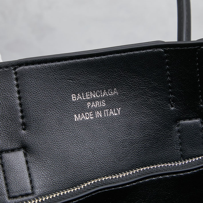 最高級 バレンシアガバッグコピー Medium Bel Air レザートートバッグ 8054812ABAV1000 ブラック シルバー金具 バレンシアガ トートバッグ 新作 - 画像 (3)