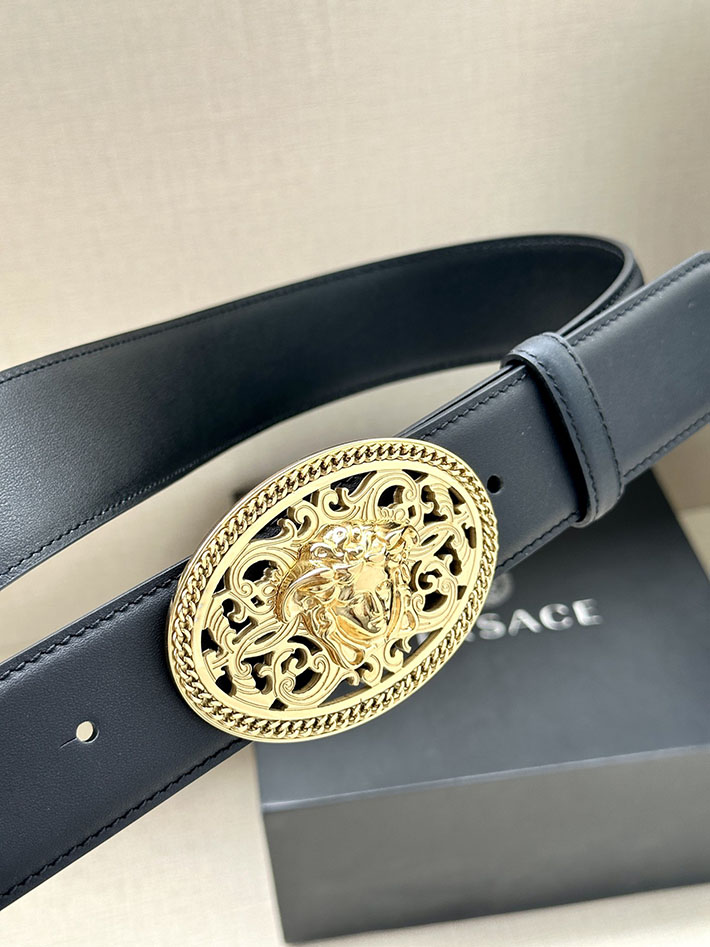 最高級ヴェルサーチェスーパーコピー ヴェルサーチェベルトコピー ブラック 38MM ゴールド金具 2517361 ヴェルサーチ ベルト メンズ - 画像 (8)