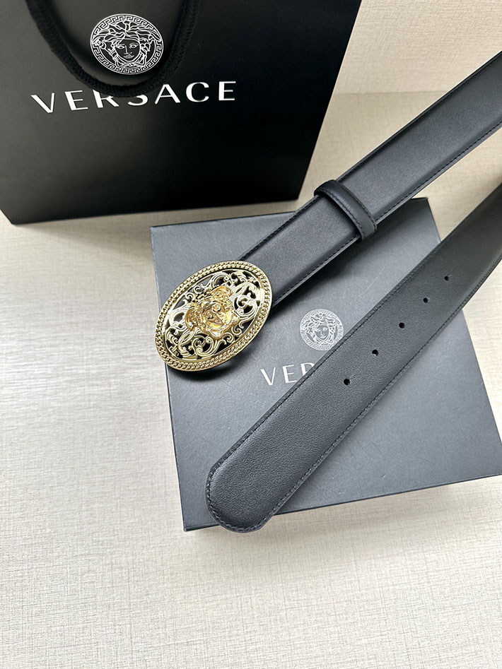 最高級ヴェルサーチェスーパーコピー ヴェルサーチェベルトコピー ブラック 38MM ゴールド金具 2517361 ヴェルサーチ ベルト メンズ - 画像 (7)