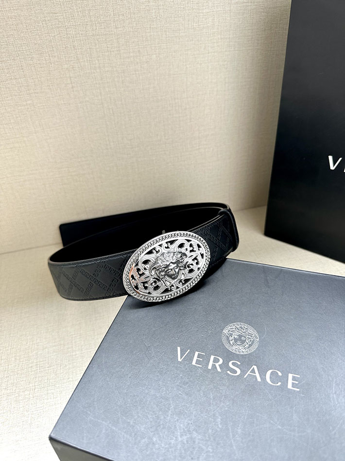 最高級ヴェルサーチェスーパーコピー ヴェルサーチェベルトコピー ブラック 38MM ゴールド金具 2517363 ヴェルサーチ ベルト 激安 - 画像 (4)